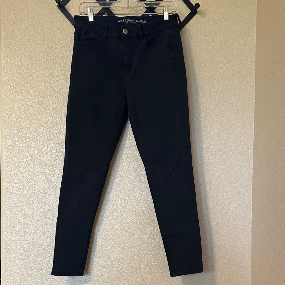 American Eagle Outfitters Women's Black High Rise Jeggings